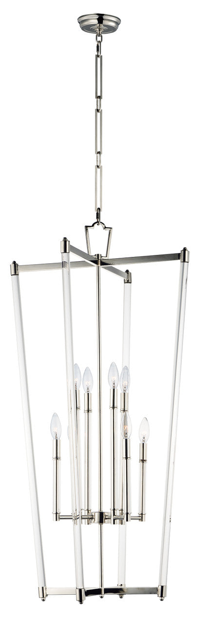 Maxim Lucent 8-Light Pendant in Polished Nickel 16102CLPN