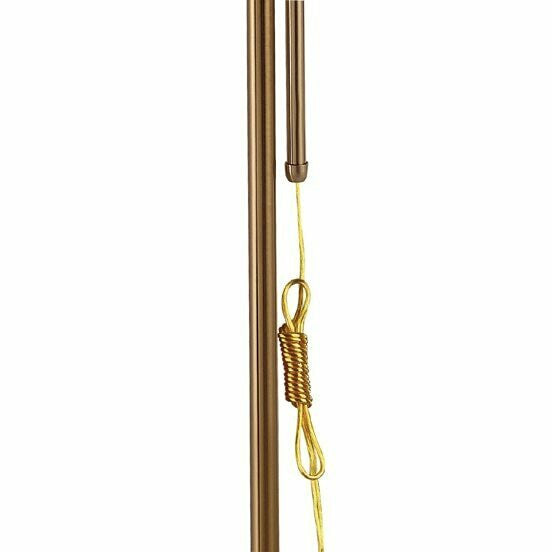 Lite Master Charlton Floor Lamp in Oil Rubbed Bronze on Solid Brass Finish F5613RZ