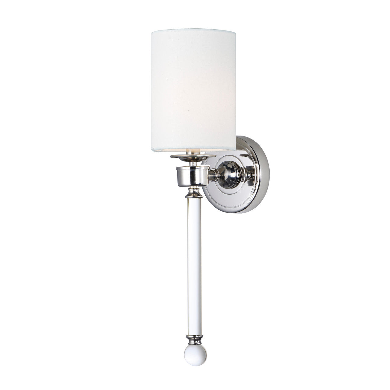 Maxim Lucent 1-Light Wall Sconce in Polished Nickel 16109WTCLPN