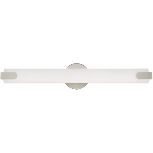 Livex Lighting Lund Collection 32W LED Brushed Nickel ADA Bath Vanity in Brushed Nickel 16363-91