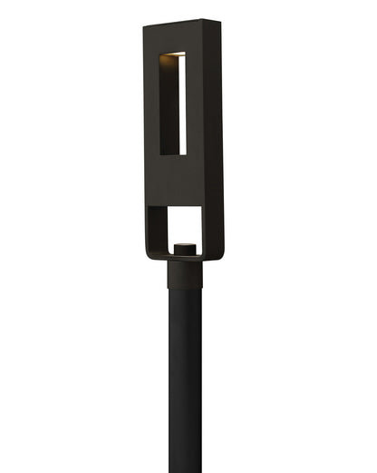 Hinkley Lighting Atlantis Large Post Top or Pier Mount Lantern Satin Black LED Bulb(s) Included 1641SK-LL