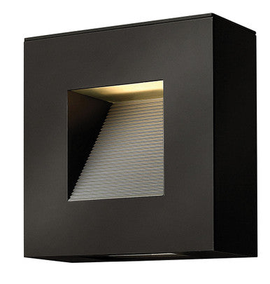 Hinkley Lighting Luna Small Wall Mount Lantern Satin Black Integrated LED Bulb(s) 1647SK-LED