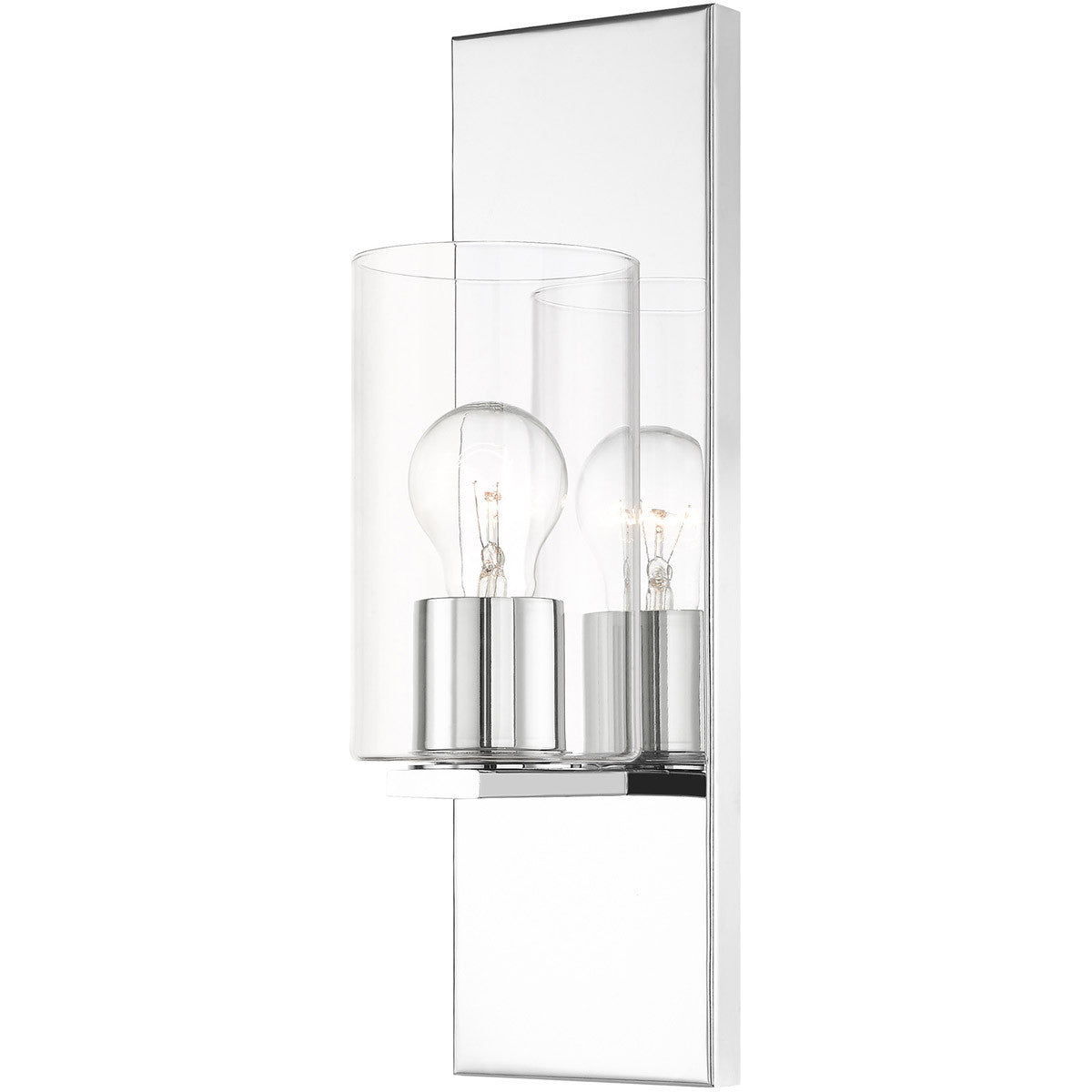 Livex Lighting Zurich Collection 1 Lt Polished Chrome Wall Sconce in Polished Chrome  16551-05