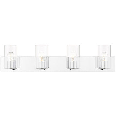 Livex Lighting Zurich Collection 4 Lt Polished Chrome Bath Vanity  in Polished Chrome  16554-05