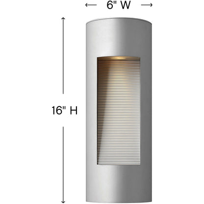 Hinkley Lighting Luna Medium Wall Mount Lantern Titanium 1660TT