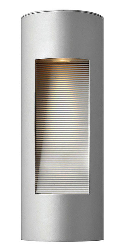 Hinkley Lighting Luna Medium Wall Mount Lantern Titanium Integrated LED Bulb(s) 1660TT-LED