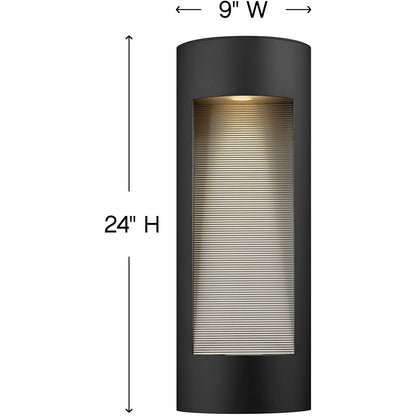 Hinkley Lighting Luna Large Wall Mount Lantern Satin Black 1664SK