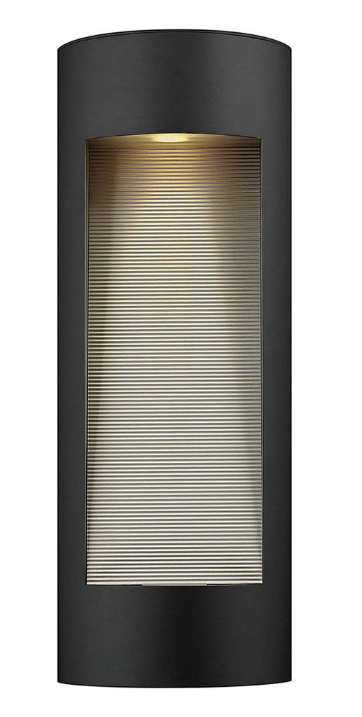 Hinkley Lighting Luna Large Wall Mount Lantern Satin Black Integrated LED Bulb(s) 1664SK-LED