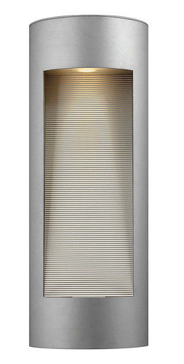 Hinkley Lighting Luna Large Wall Mount Lantern Titanium Integrated LED Bulb(s) 1664TT-LED