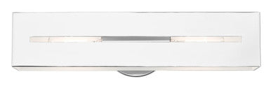 Livex Lighting Soma Collection  2 Light Polished Chrome ADA Vanity Sconce in Polished Chrome 16682-05