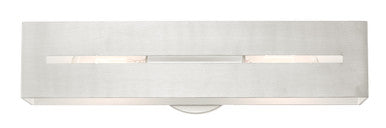 Livex Lighting Soma Collection  2 Light Brushed Nickel ADA Vanity Sconce in Brushed Nickel 16682-91