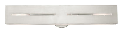 Livex Lighting Soma Collection  3 Light Brushed Nickel ADA Vanity Sconce in Brushed Nickel 16683-91