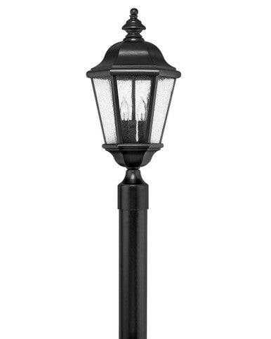 Hinkley Lighting Edgewater Large Post Top or Pier Mount Lantern 12v Black Low Voltage 12V LED Bulb(s) Included 1671BK-LV