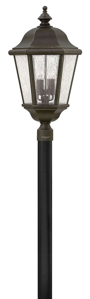 Hinkley Lighting Edgewater Extra Large Post Top or Pier Mount Lantern Oil Rubbed Bronze 1677OZ