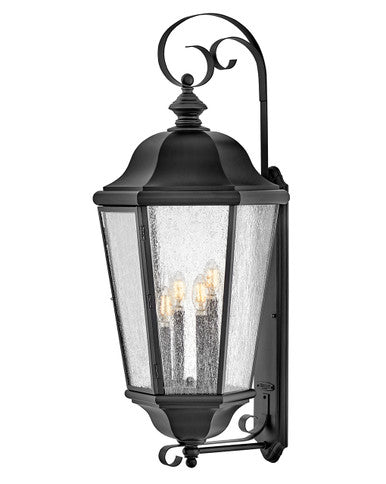 Hinkley Lighting Edgewater Extra Large Wall Mount Lantern in Black 1679BK