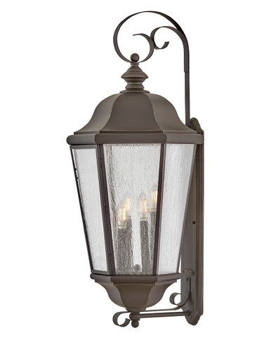 Hinkley Lighting Edgewater Extra Large Wall Mount Lantern in Oil Rubbed Bronze 1679OZ