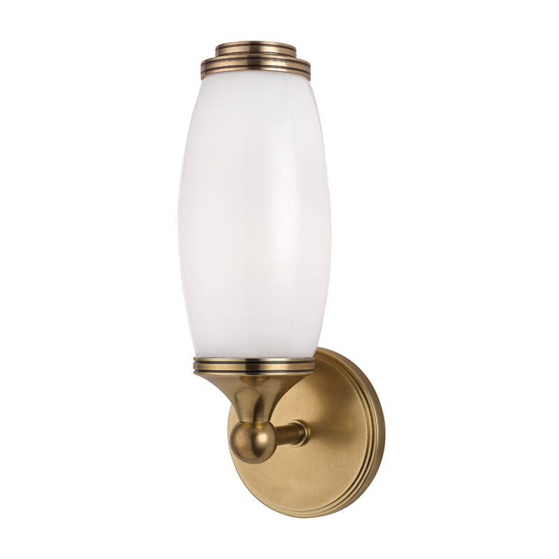 Hudson Valley Lighting Brooke Wall Sconce in Aged Brass 1681-AGB