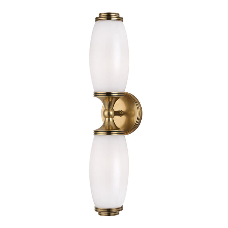 Hudson Valley Lighting Brooke Wall Sconce in Aged Brass 1682-AGB