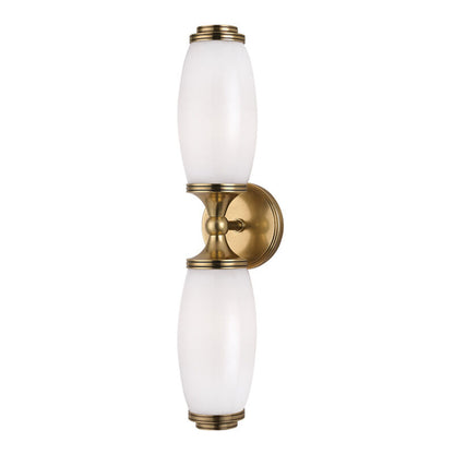 Hudson Valley Lighting Brooke Wall Sconce in Aged Brass 1682-AGB