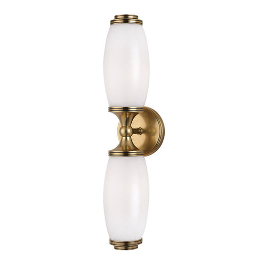 Hudson Valley Lighting Brooke Wall Sconce in Aged Brass 1682-AGB