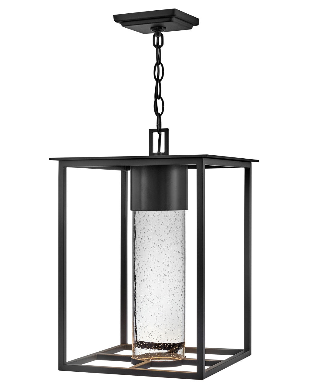 Hinkley Lighting Coen Large Hanging Lantern in Black LED Bulb(s) included 17022BK-LL