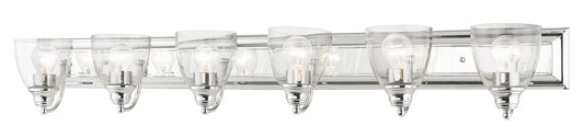 Livex Lighting Birmingham Collection  6 Light Polished Chrome Vanity Sconce in Polished Chrome 17076-05