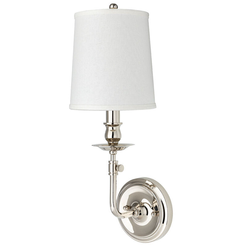 Hudson Valley Lighting Logan Wall Sconce in Polished Nickel 171-PN