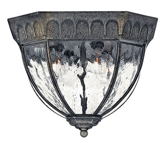 Hinkley Lighting Regal Medium Flush Mount Black Granite 1713BG