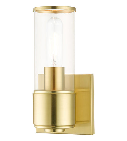 Livex Lighting Quincy Collection 1 Light Satin Brass ADA Sconce 17141-12