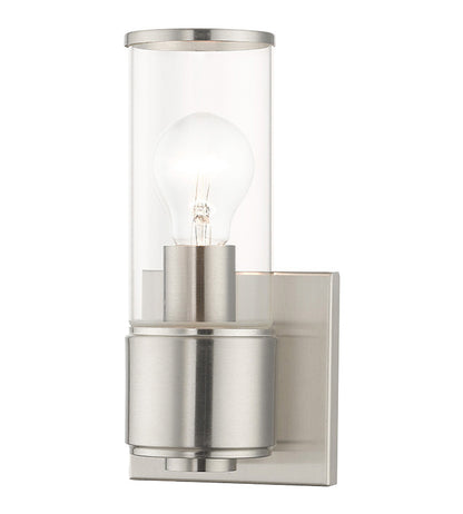 Livex Lighting Quincy Collection 1 Light Brushed Nickel ADA Sconce 17141-91