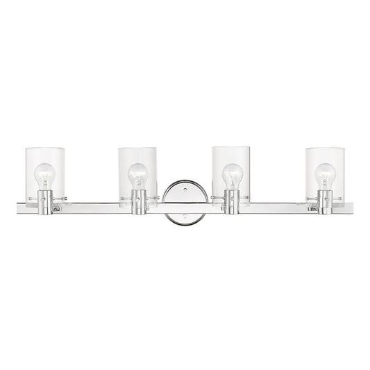 Livex Lighting Munich Collection  4 Light Polished Chrome Vanity Sconce in Polished Chrome 17234-05