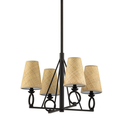 Hudson Valley Lighting Pendelton Chandelier in Aged Iron 1724-AI