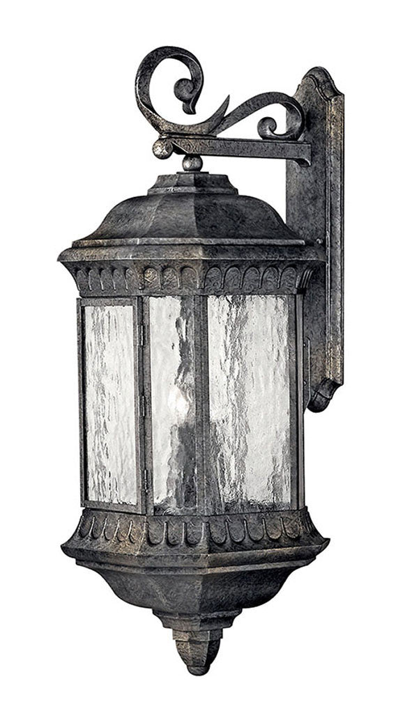 Hinkley Lighting Regal Large Wall Mount Lantern Black Granite 1726BG