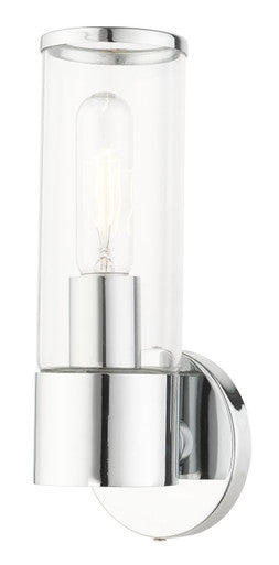 Livex Lighting Banca Collection  1 Light Polished Chrome ADA Single Sconce in Polished Chrome 17281-05