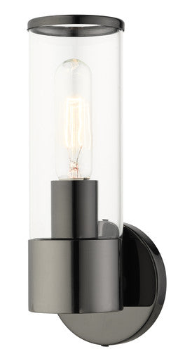 Livex Lighting Banca Collection  1 Light Black Chrome ADA Single Sconce in Black Chrome 17281-46