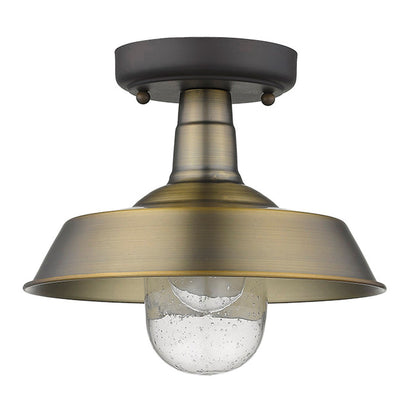 Acclaim Lighting Burry 1-Light Antique Brass Convertible Pendant in Antique Brass 1736ATB