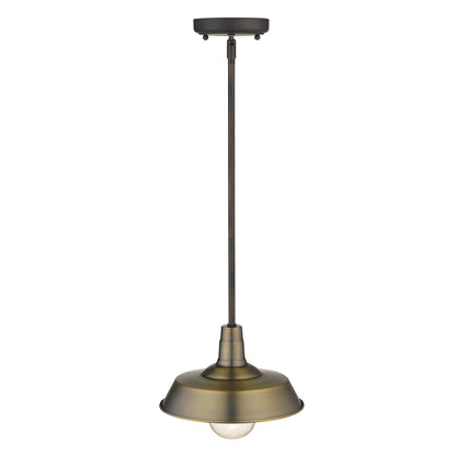 Acclaim Lighting Burry 1-Light Antique Brass Convertible Pendant in Antique Brass 1736ATB