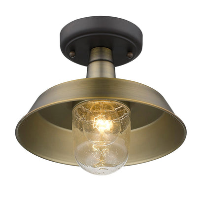 Acclaim Lighting Burry 1-Light Antique Brass Convertible Pendant in Antique Brass 1736ATB