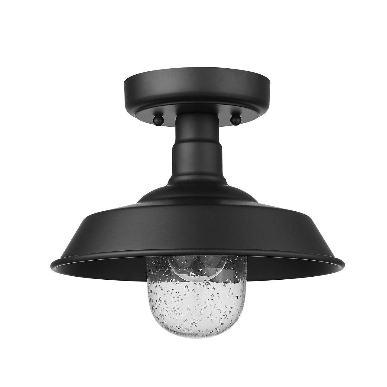 Acclaim Lighting Burry 1-Light Matte Black Convertible Pendant in Matte Black 1736BK