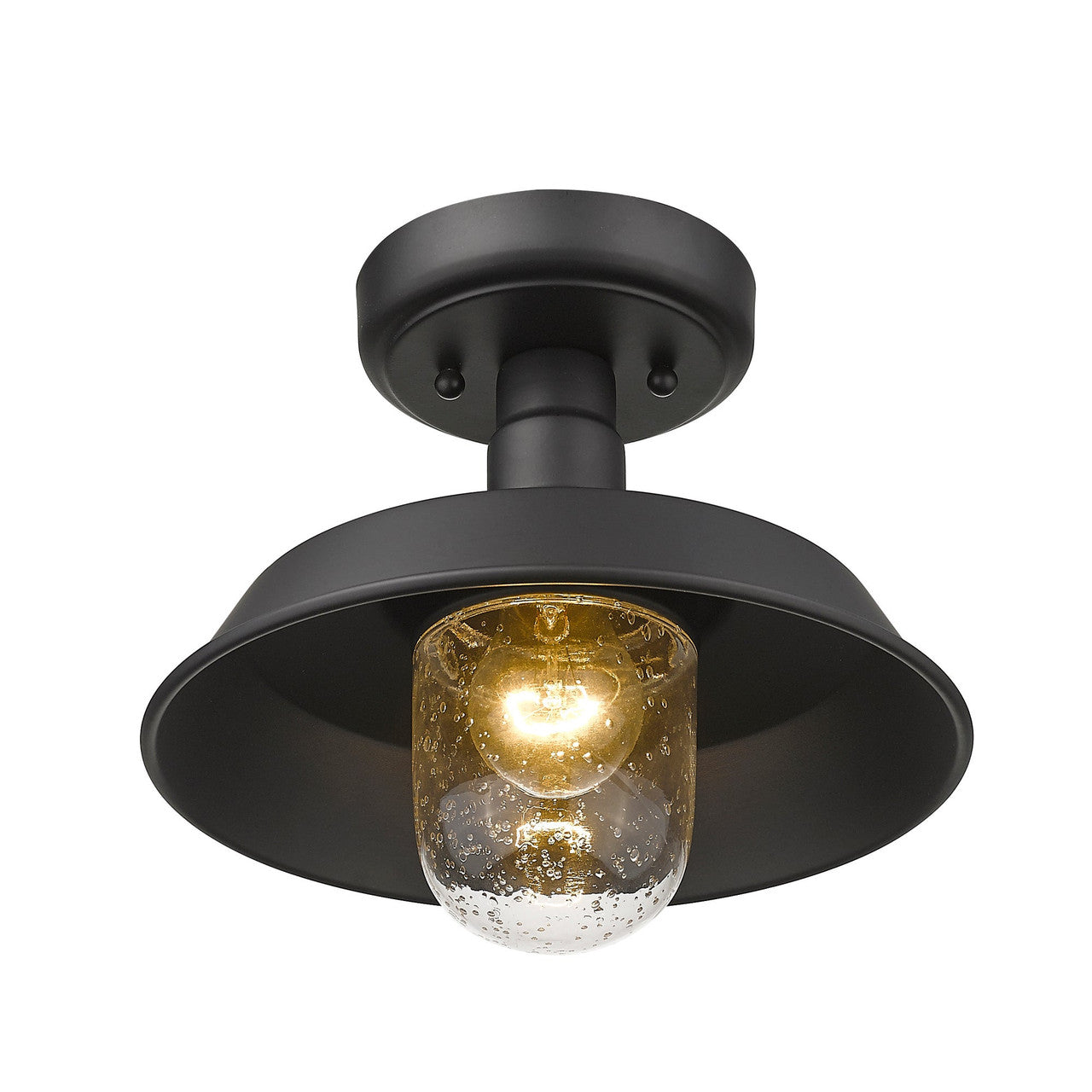 Acclaim Lighting Burry 1-Light Matte Black Convertible Pendant in Matte Black 1736BK