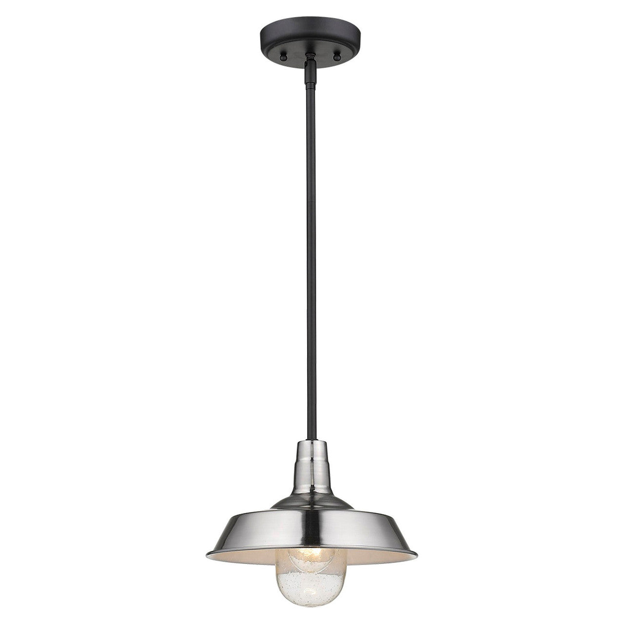 Acclaim Lighting Burry 1-Light Satin Nickel Convertible Pendant in Satin Nickel 1736SN