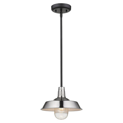 Acclaim Lighting Burry 1-Light Satin Nickel Convertible Pendant in Satin Nickel 1736SN