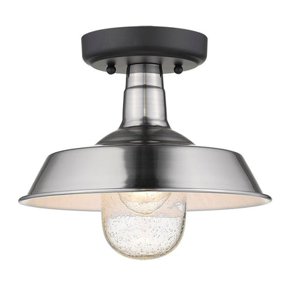 Acclaim Lighting Burry 1-Light Satin Nickel Convertible Pendant in Satin Nickel 1736SN