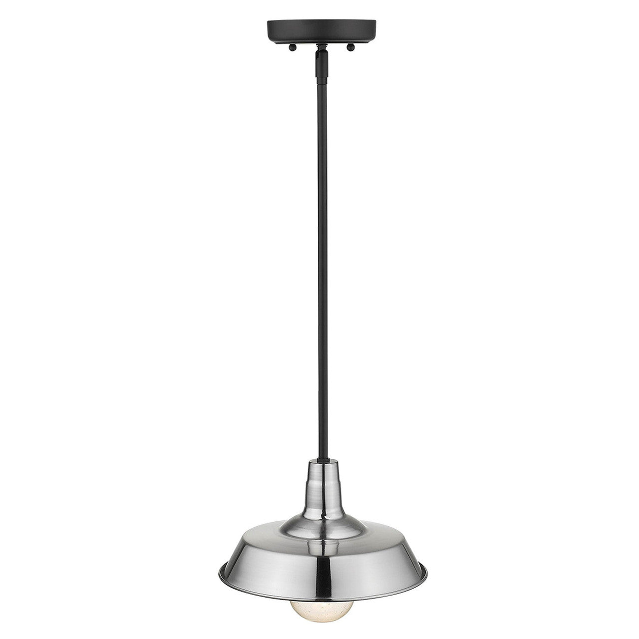 Acclaim Lighting Burry 1-Light Satin Nickel Convertible Pendant in Satin Nickel 1736SN