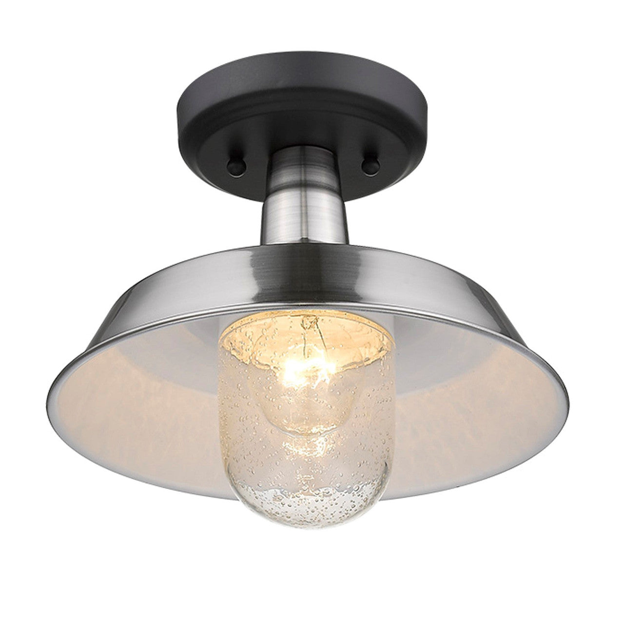 Acclaim Lighting Burry 1-Light Satin Nickel Convertible Pendant in Satin Nickel 1736SN