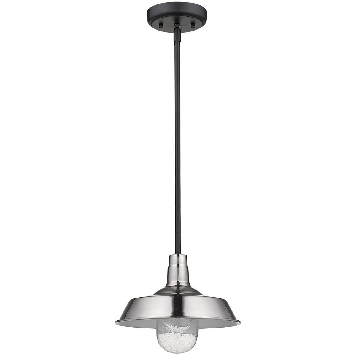 Acclaim Lighting Burry 1-Light Satin Nickel Convertible Pendant in Satin Nickel 1736SN