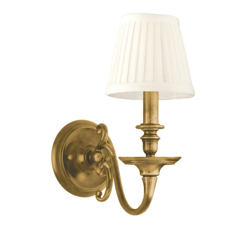 Hudson Valley Lighting Charleston Wall Sconce in Aged Brass 1741-AGB