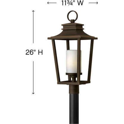 Hinkley Lighting Sullivan Medium Post Top or Pier Mount Lantern Oil Rubbed Bronze 1741OZ