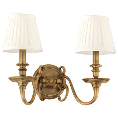 Hudson Valley Lighting Charleston Wall Sconce in Aged Brass 1742-AGB