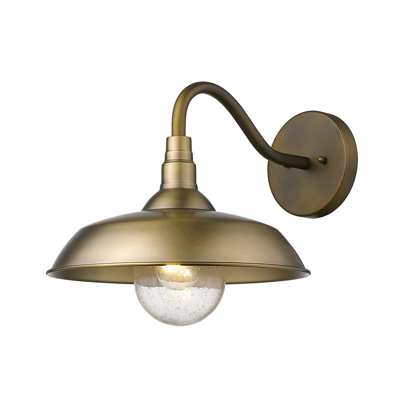 Acclaim Lighting Burry 1-Light Antique Brass Wall Light in Antique Brass 1742ATB